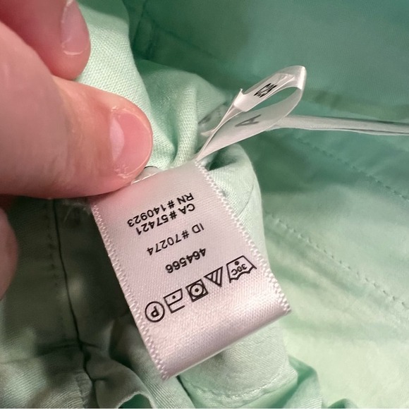 LOFT Green Bermuda Shorts Tailored Cotton Blend - Picture 4 of 6